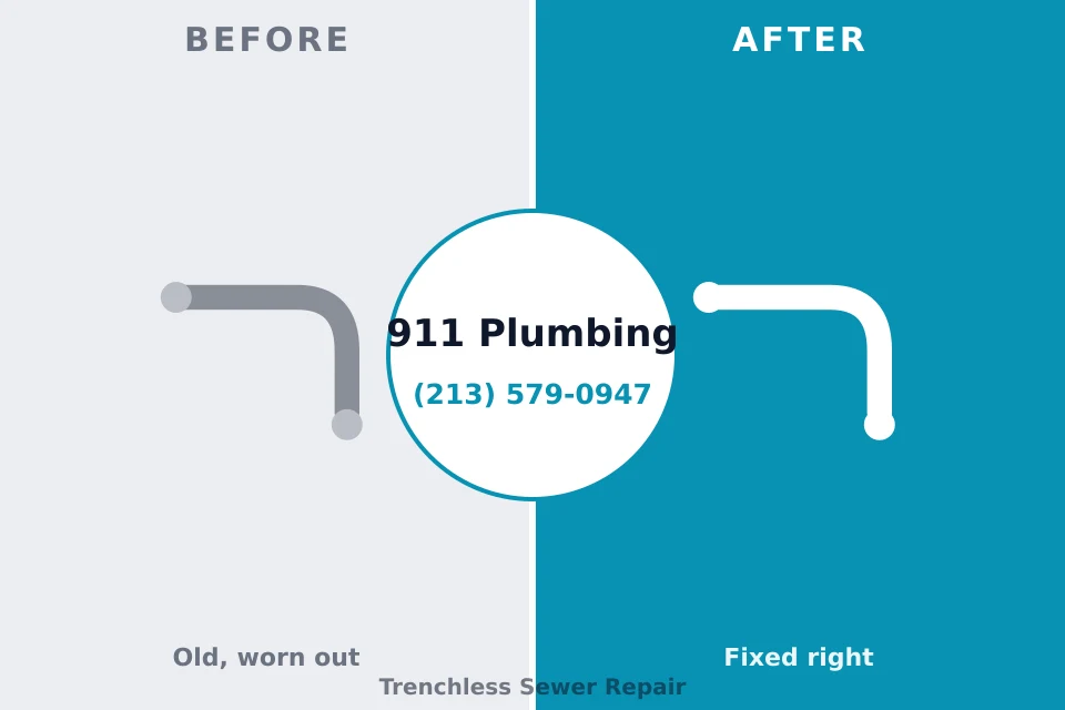 Before and after: plumbing repair Cave Creek, AZ